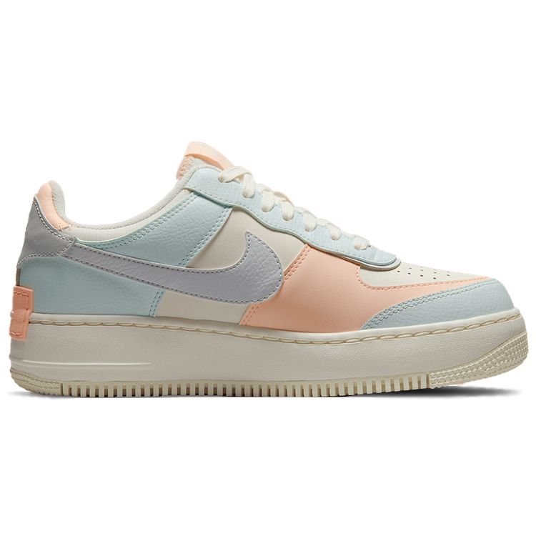 Nike Женские кроссовки Air Force 1 Shadow Barely Green Crimson Tint Orange Sail Photon-Dust CU8591-104
