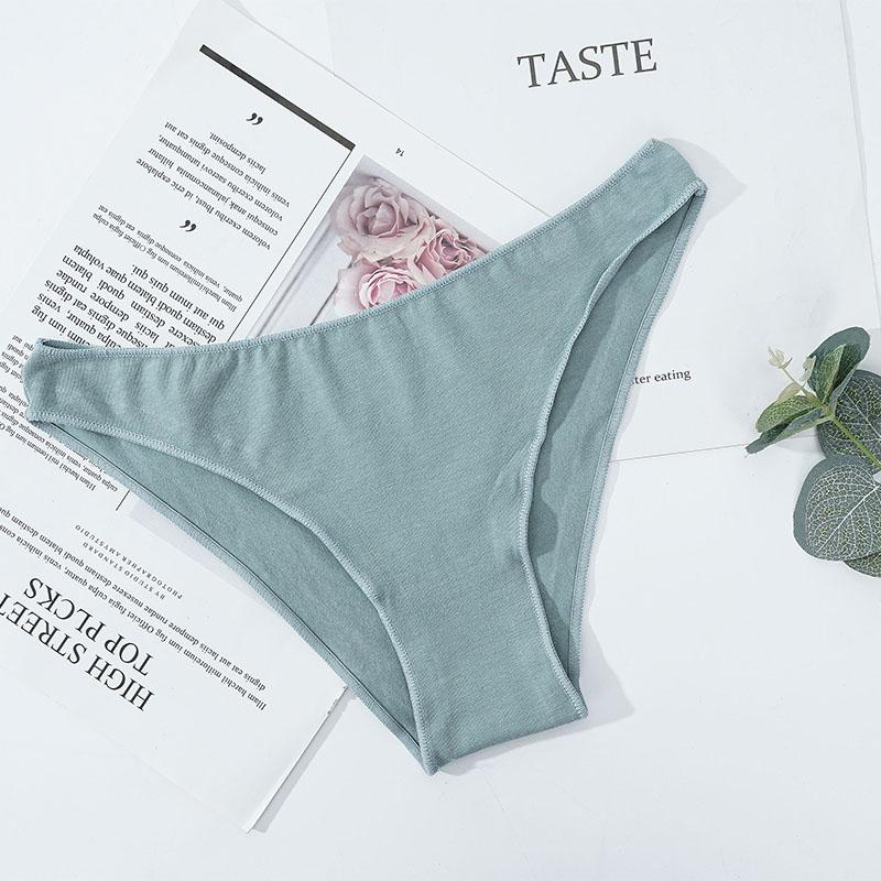 Хлопковые трусики с низкой талией, сексуальные женские трусы, однотонное дышащее удобное нижнее белье, женские хлопковые трусы, бесшовное нижнее белье