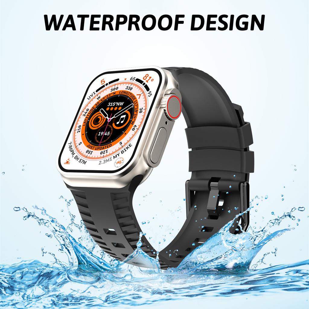 Ремешок с узором в виде шин для Apple Watch Ultra Band 49 мм, 44 мм, 45 мм, 41 мм, 42 мм, 38 мм, силиконовый браслет Correa IWatch Series 8 Se 7 6 5 4