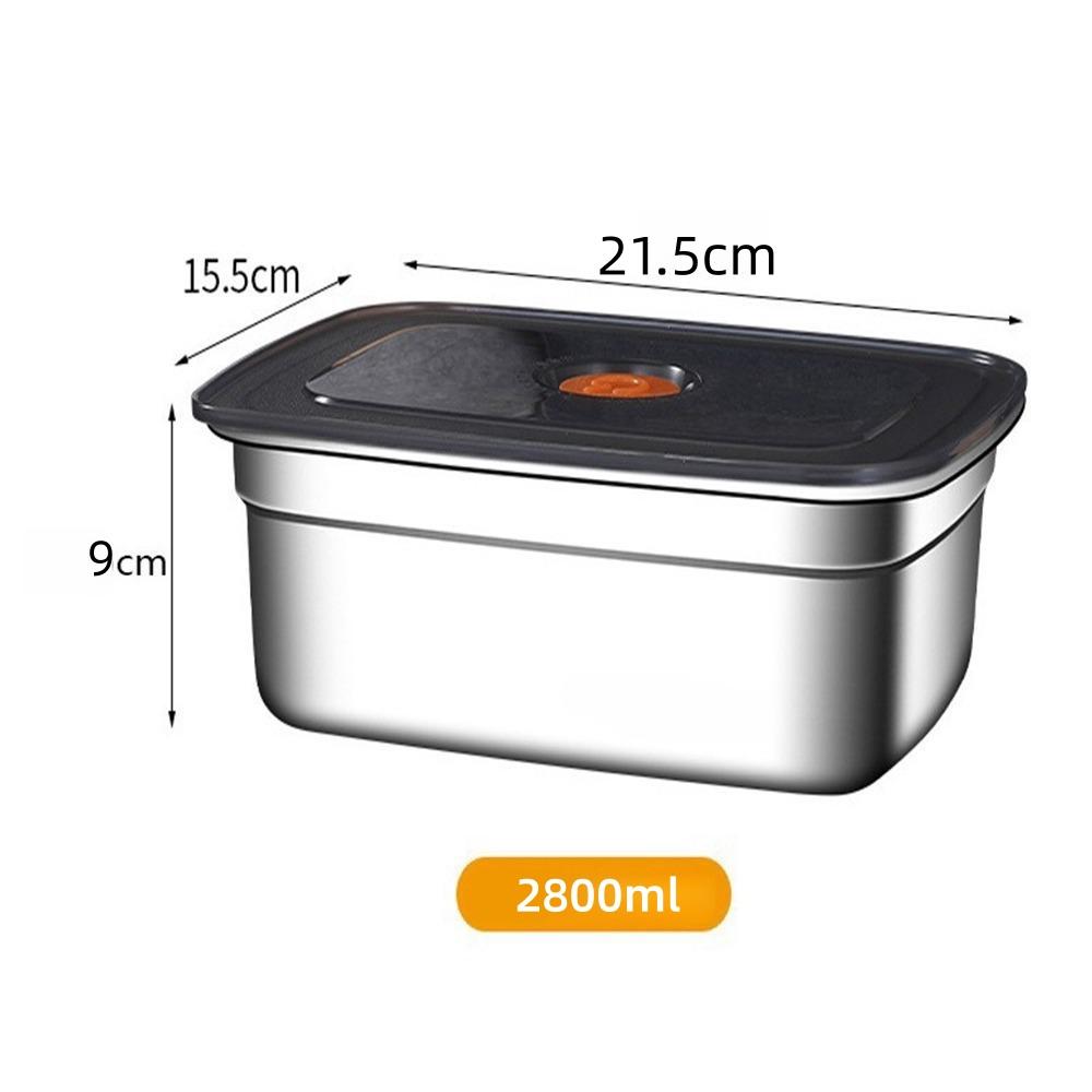 Коробка для бенто из нержавеющей стали, герметичная, для хранения в холодильнике и морозильной камере, кухонные аксессуары