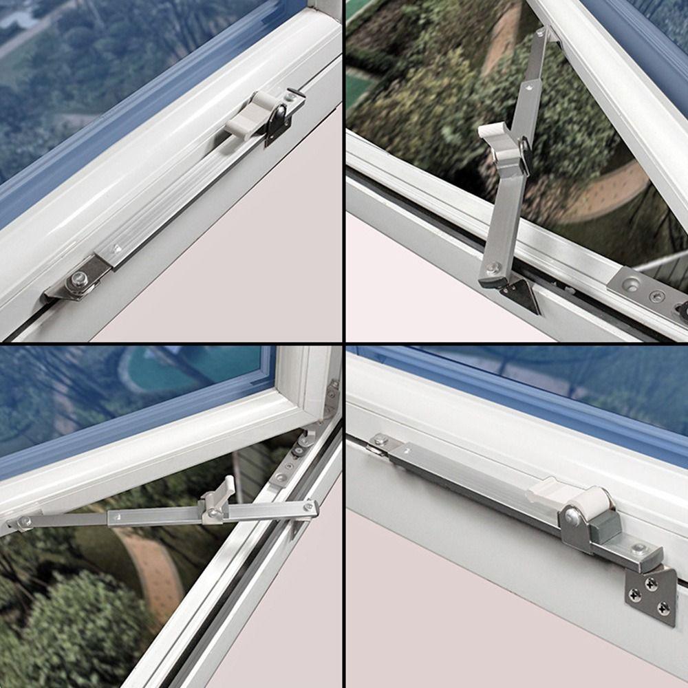 Steel Windproof Gusset Fixed Window Limiter Angle Controller Children Safety Lock Window Support