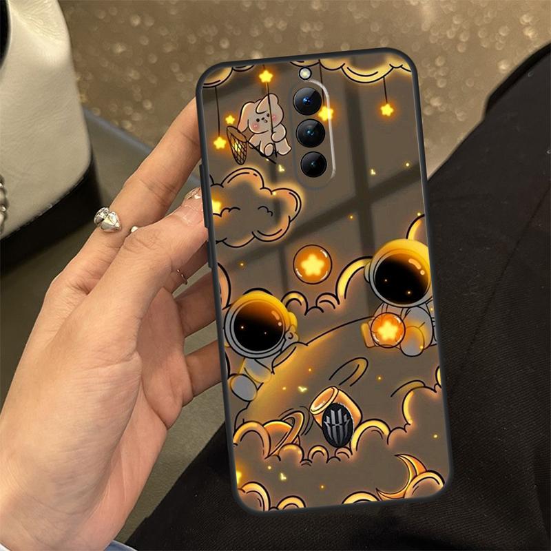 Милый чехол-астронавт с галактикой для ZTE Nubia Red Magic 10 Air 6S 7S 7 Pro RedMagic 11 8 9 10 8S 9S 10S Pro Plus