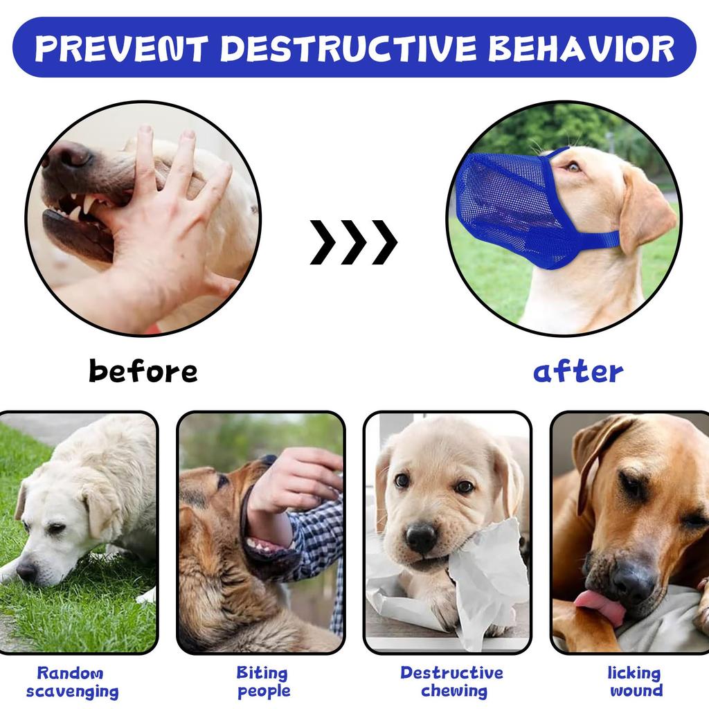 Muzzle Mask Lick Proof And Proof Breathable Drinking Water Adjustable Pet Muzzle Muzzle Pet Muzzle