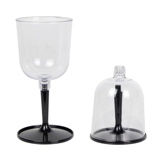 Складной бокал для вина с отсоединяемой ножкой для кемпинга на открытом воздухе, портативный небьющийся прозрачный бокал для вина, дорожный небьющийся пластиковый бокал для шампанского