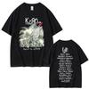 Korn Rock Band Follow The Leader Tour T Shirt Men's Vintage Graphic T-shirts Men Women Metal Gothic Harajuku Short Sleeve Tshirt