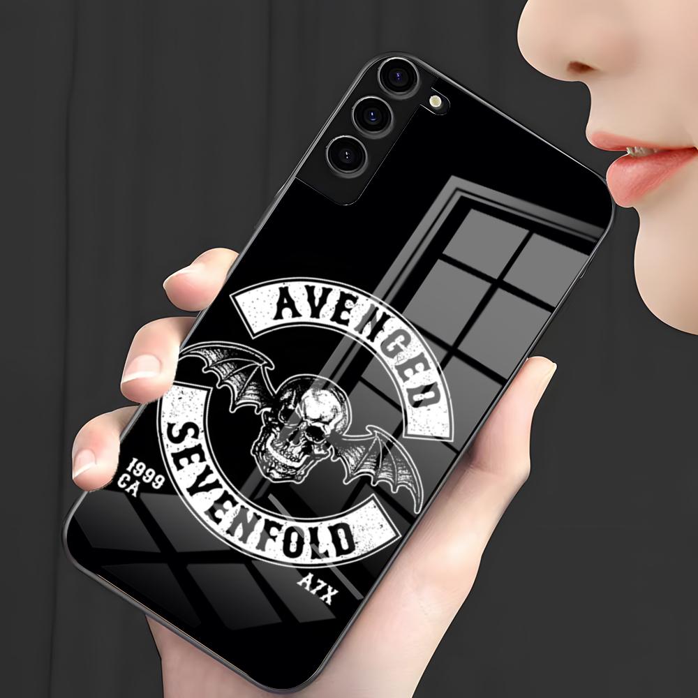 Чехол для телефона A-Avenged Sevenfold для Samsung A25 A13 A33 5G A54 A36 A35 A56 A52 A14 Ударопрочный стеклянный чехол