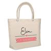 Sac De Plage - PLANETEE - Elsa En Vacances - Coton - Beige - Grande Contenance