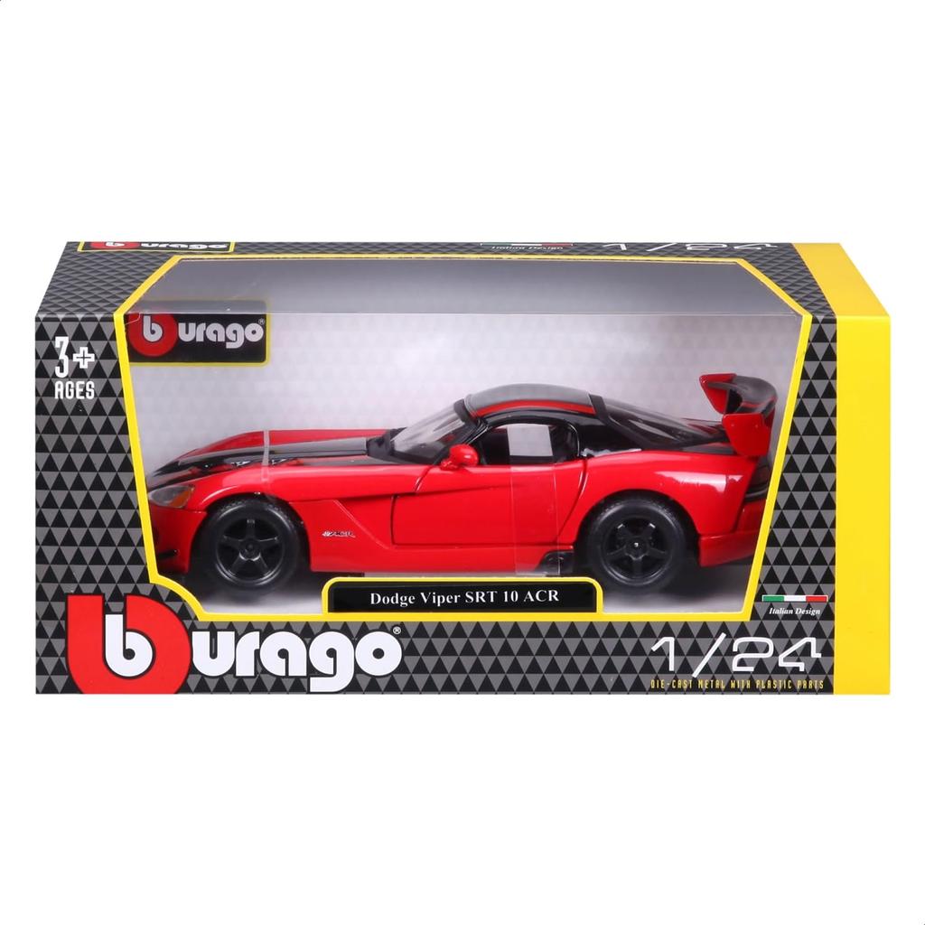 Bburago 1/24 Dodge Viper SRT 10 ACR Красный/Черный / Литая Модель Автомобиля, Готовое Изделие 18-22114 RD