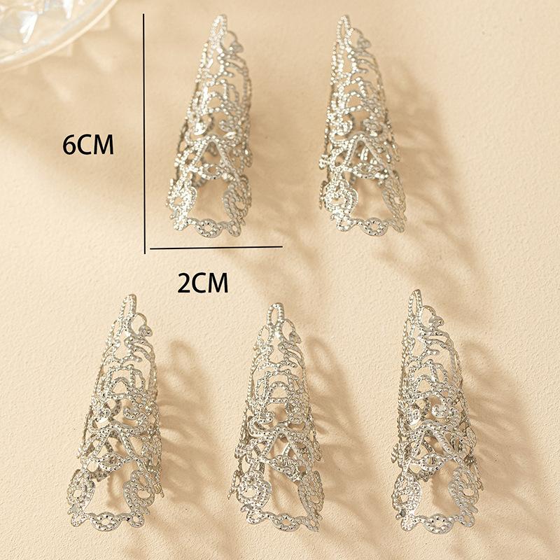 Новый модный тренд набор пальцев женский индивидуальный дизайн чувство полые узоры ногти