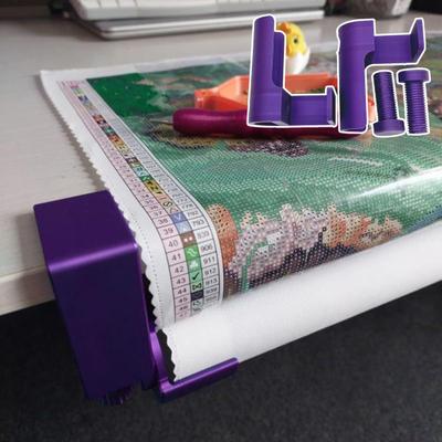 Держатель для холста алмазной вышивки, настольный зажим, набор, помощник для рулона холста алмазной вышивки, настольный ролик для холста алмазной вышивки для проектов алмазной вышивки