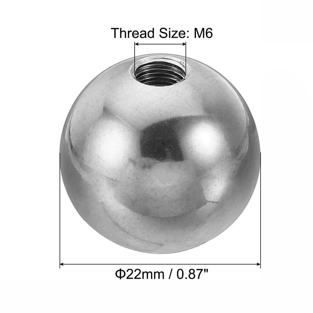 4 шт. серебряные шариковые гайки M4/M6, круглые шариковые гайки с резьбой для сверления, осветительные приборы, украшения своими руками
