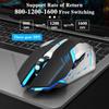 Игровая мышь, перезаряжаемая, 2,4 г, беспроводная Bluetooth-мышь, бесшумная эргономичная мышь для компьютера, ноутбука, мыши со светодиодной подсветкой для Ios Android