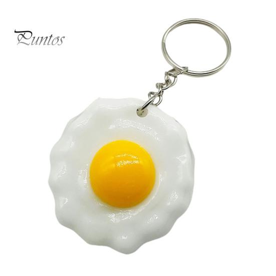 Брелок с жареным яйцом, имитация мужчин и женщин, унисекс, портативный, из твердой смолы, DIY, ремесленный рюкзак, орнамент, яйцо, кольцо, кулон, студенческие принадлежности