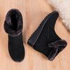 Autumn and Winter New Warm Women's Snow Boots Side Zipper Low Heel Casual Women's Shoes