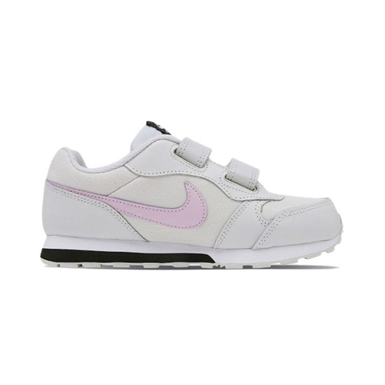 Nike MD Runner 2 Тканевые Ретро Нескользящие Амортизирующие Прочные Низкие Детские Кроссовки Детские кроссовки Бело-фиолетовые 807317-019