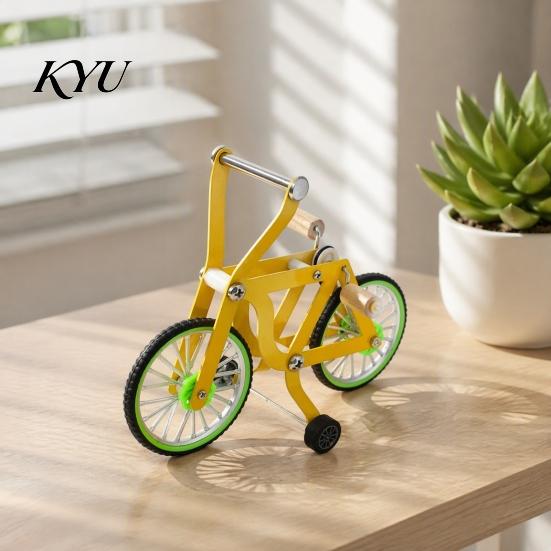 Anti Chew Bird Toy Intelligence Training Bike Toy, Interactive Bicycle Exercise Enrichment Parrot Equipment Educational for Lovebird Conures Parakeet