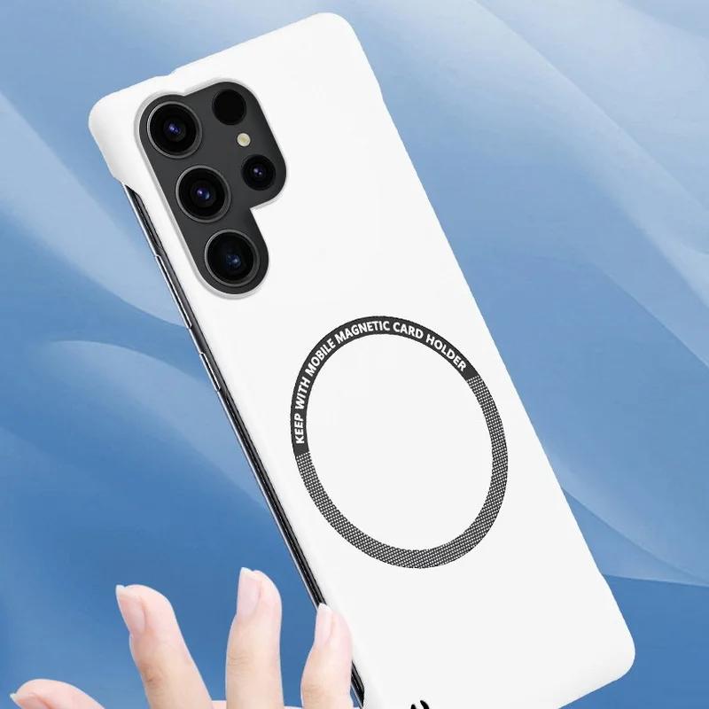 For Samsung Galaxy S24 Ultra Plus Frameless Magnetic Phone Case For Samsung Galaxy S24 S23 S22 S21 S20 Plus Magsafe Matte Cover