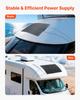 Flexible Solar Panel, 100W Semi-Flexible Bendable Monocrystalline Solar Panel, 23% Efficiency Mono Off-Grid Charger with MC4 Output, IP67 Waterproof