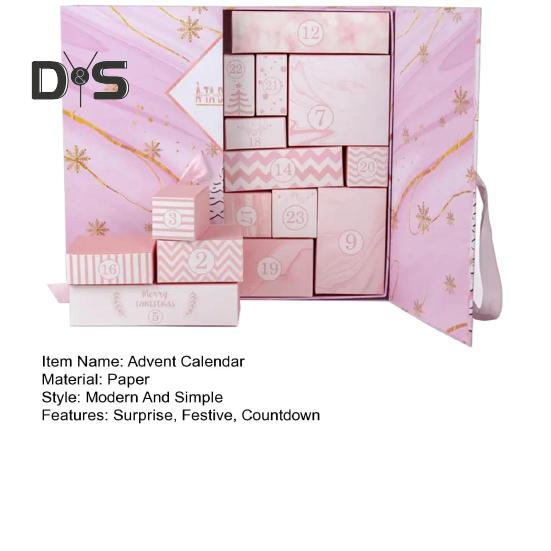 DIY Christmas Advent Calendar Boxes 2024 Empty Box To Fill 24-Day Christmas Countdown Calendar Make Fill Your Own Christmas Gift Box