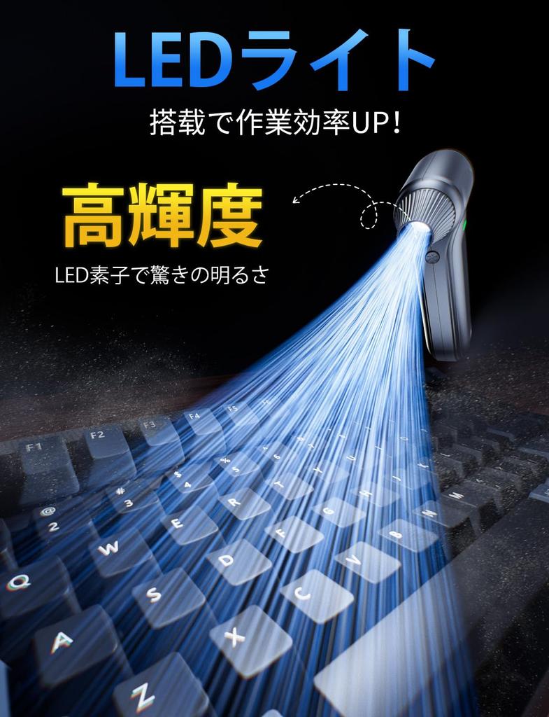 Самый мощный воздух компактный электрический воздуходув с мощным 150 об/мин 4 уровнями переменной скорости 4 светодиодами для хранения и японской инструкцией для