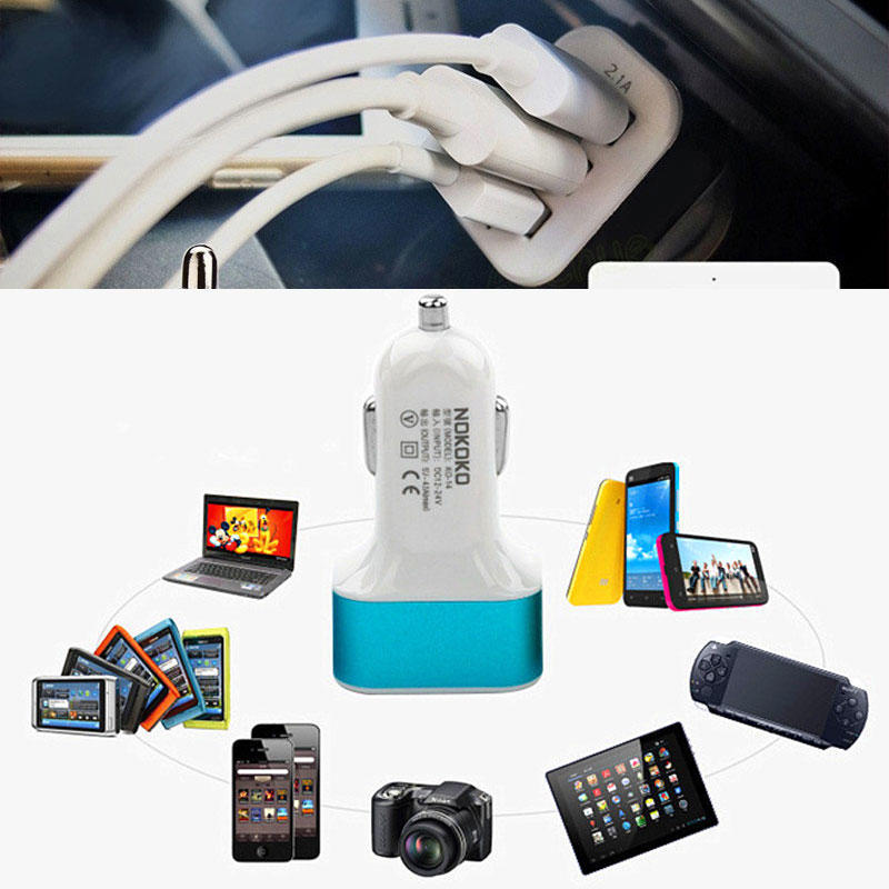 Универсальный тройной USB-адаптер для автомобильного зарядного устройства, 3-портовое автомобильное зарядное устройство, 3,1 А, 2,1 А, автомобильный аксессуар