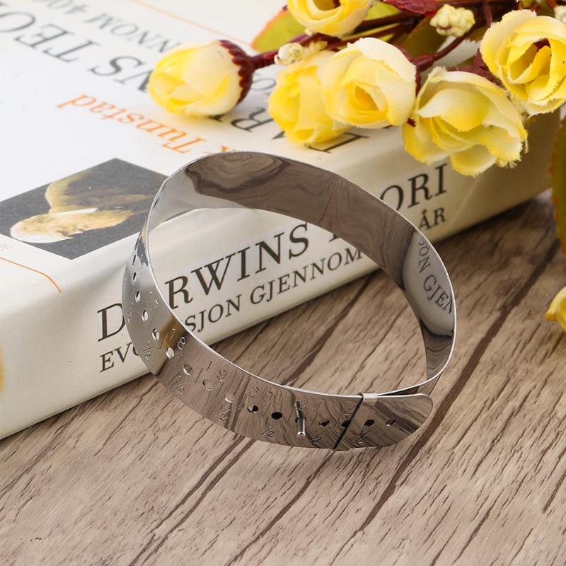 Инструмент для изготовления ювелирных изделий из нержавеющей стали Регулируемый калибр-сайзер для браслетов Инструменты для определения размера браслета для ювелира