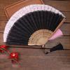 Tassel Pendent Folding Fan Fan Portable Chinese Fan Vintage Lace Handheld Fans  Decor