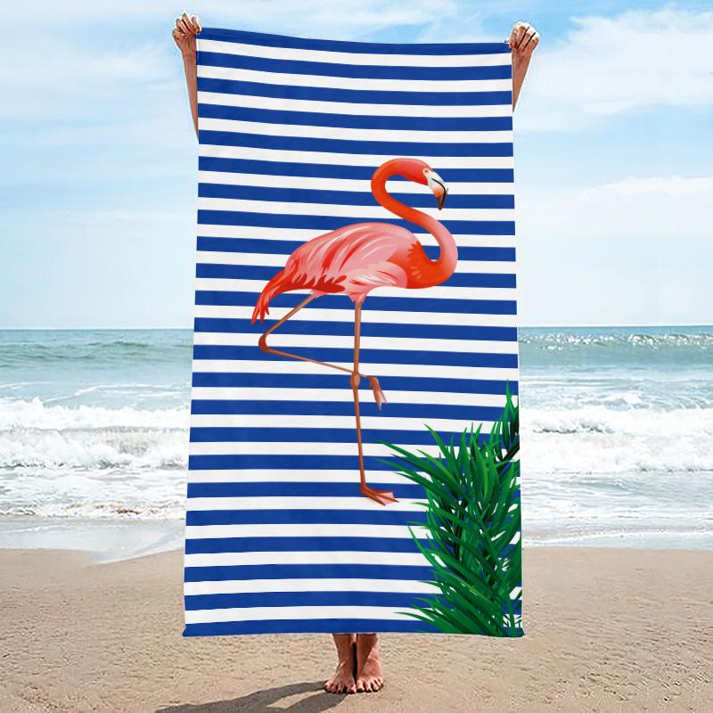 Beach Towel, Bath Towel, Microfiber Towel, Rectangular Beach Mat, Digital Printing Bath Towel, Shawl To Map