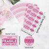 100 Pcs Fragile Stickers for Shipping - No Fold, No Fall Off - Waterproof Packaging Labels for Mailing & Boxes