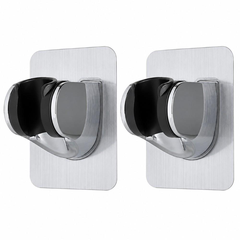 2 Pack Wall Mounted Handheld Shower Holder ABS Shower Wand Bracket Shower Bracket For Bathroom