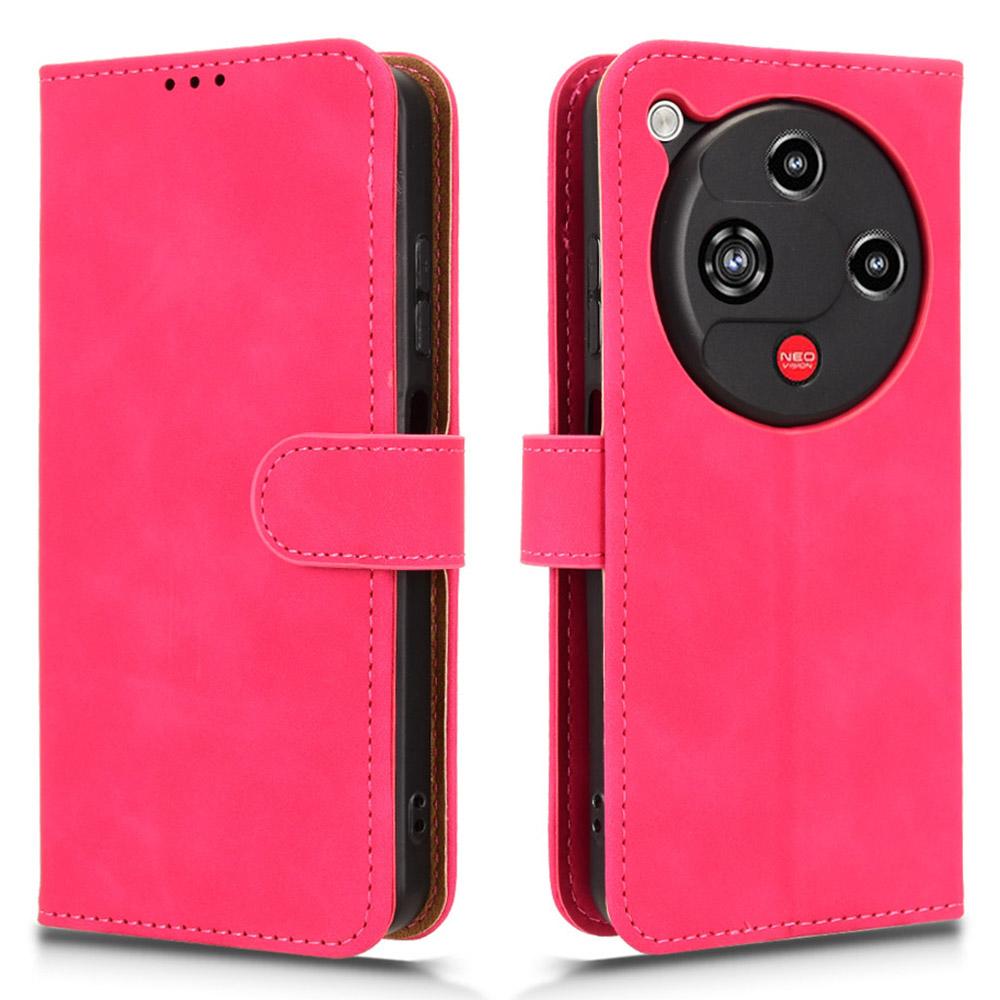 For ZTE nubia Focus 2 5G Leather Case Skin Feel Anti Drop Wallet Flip Phone Cover