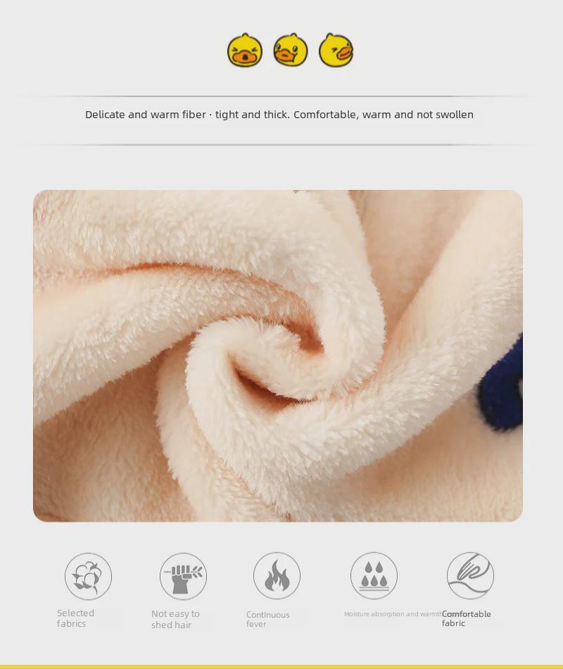 Фланелевая пижама для детей ранней весны: Милый бархатный комплект из двух предметов для мальчиков и девочек