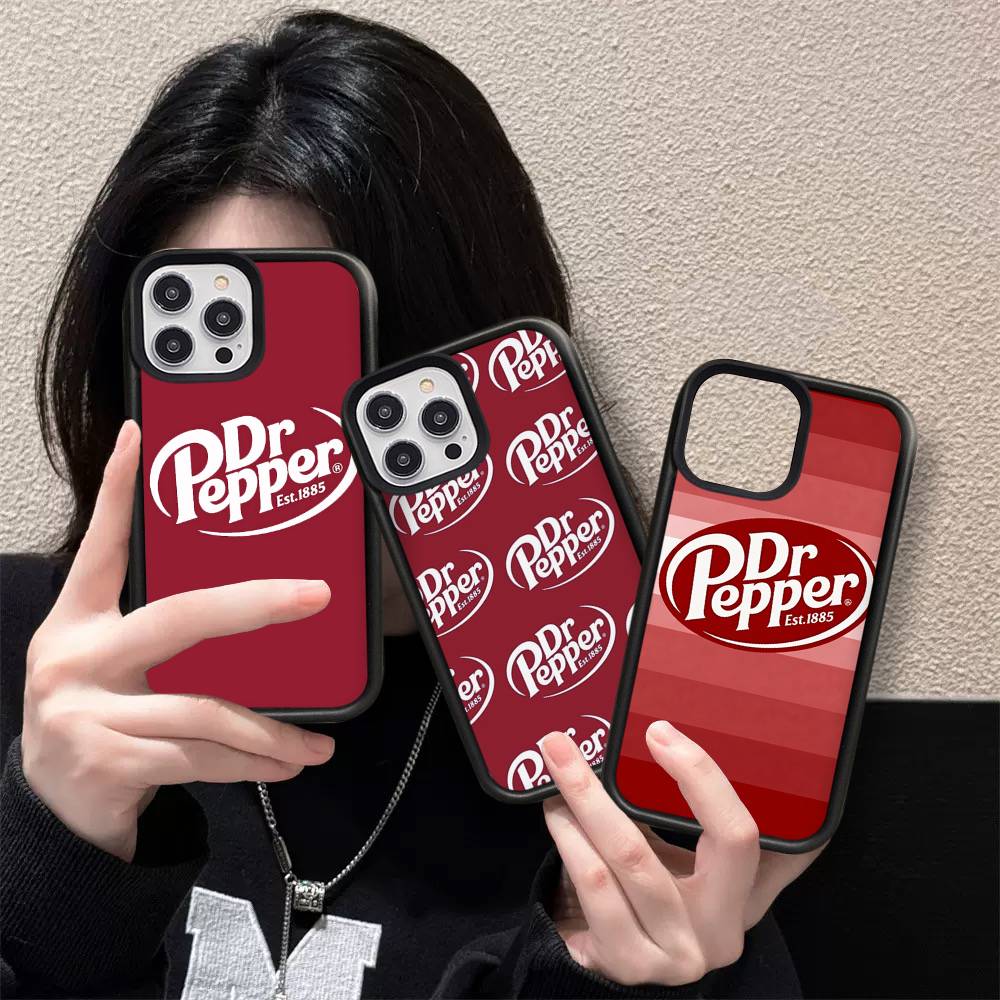 Чехол для телефона Dr Pepper (бренд газированных напитков) для iPhone 16 Pro Max 15 14 Plus 14 13 12 11 17, задняя крышка из PC+TPU