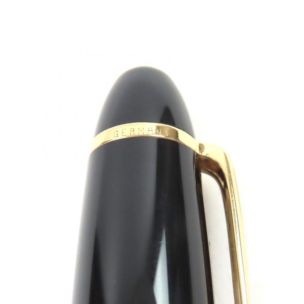 Excellent MONTBLANC fountain pen Meisterstück Cap type black 14K mens Used