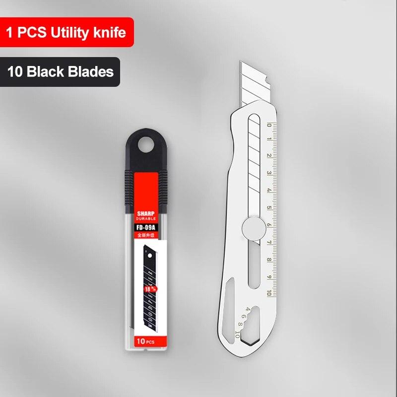 Новый нож из нержавеющей стали, стальной держатель для ножа для обоев, прочный, быстрорежущий, ручной замок для удобного захвата