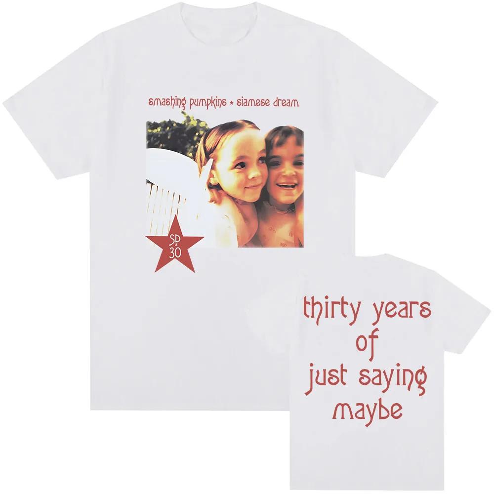 Футболки к 30-летию Siamese Dream Футболка рок-группы The Smashing Pumpkins Летние мягкие футболки Графическая одежда