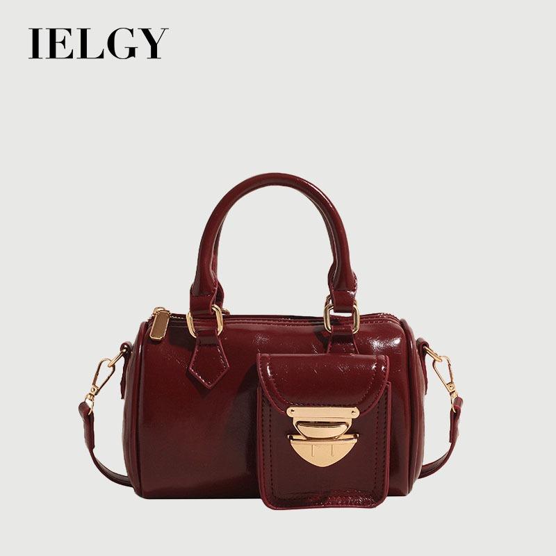 Ielgy Korean Version Trendy Unique Design Portable Bowling Bag Fashion One-Shoulder Messenger Pillow Bag