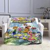 Одеяло с мультяшным принтом Digimon, теплое одеяло с фланцем, одеяло для пикника, домашнее дорожное одеяло, подкладка для кровати, подарок на день рождения