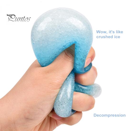 4 шт., кубик стресса, игрушка-непоседа, медленный отскок, TPR, облегчение тревоги, прозрачный пакет со льдом, сжимаемый мяч, сенсорная игрушка для детей, подростков, подарок для взрослых