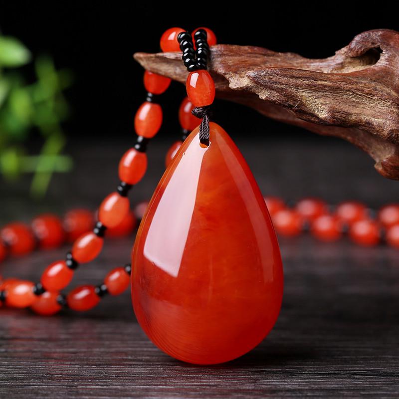 Этнический стиль бисерная подвеска из янтаря цепочка для свитера