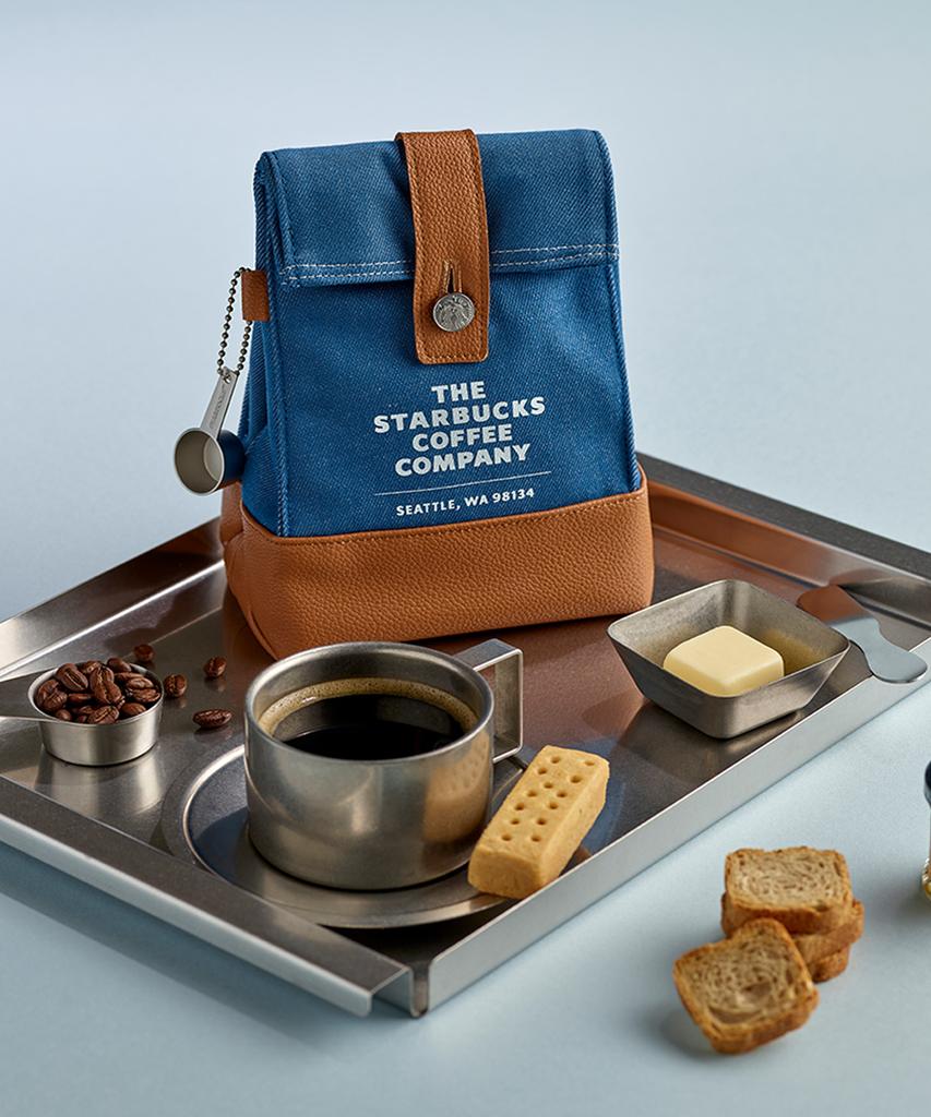 Starbucks Стиранный синий мешочек