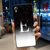 Shockproof Soft Phone Case For Asus ZenFone Live (L1) ZA550KL Exclusive Initial Letter Starry Sky Silicone Black Case Cover
