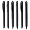 PENTEL Ballpoint Pen Gel Ink Energel Knock Type Limited Black Colors Black Shaft 6 Color Set 0.5mm BLN75A-6
