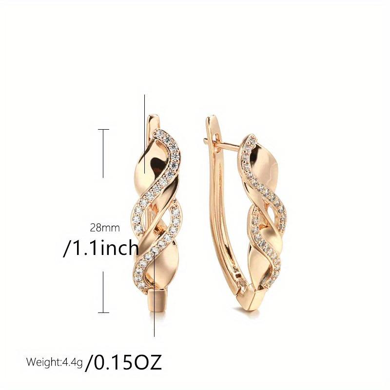 1 пара золотистых спиральных серег-капель для женщин, восковая оправа, повседневные вечерние модные украшения