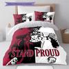 Jojo'S Bizarre Adventure Pattern Bedding Quilt Set Quilt Cover Pillowcase Home Birthday Gift(1 * duvet cover + 2 * pillowcase, without core)