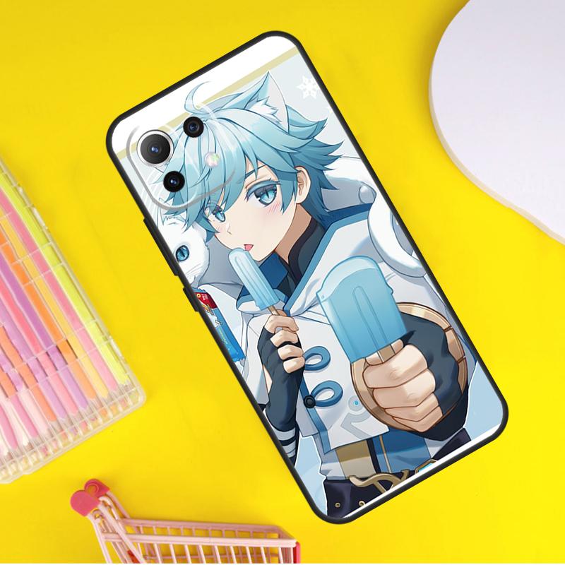 Genshin Impact chongyun Cover For Xiaomi 14 Ultra 13 11T 12T 13T 14T Pro POCO X6 X7 Pro X3 X5 F3 F5 F6 M6 Pro Case
