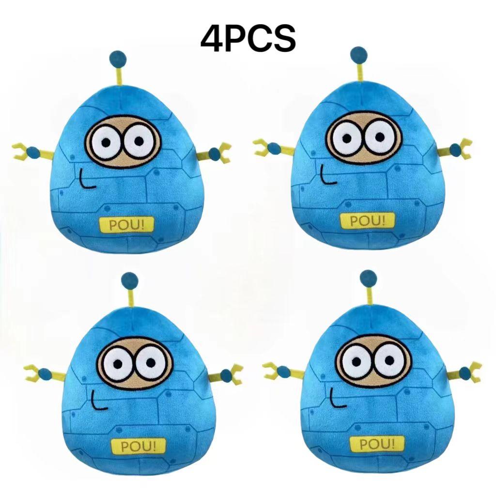 Новые горячие плюшевые игрушки My Pet Alien Pou Аниме Игра The Maw Кукла Pou Каваи Мультяшная Мягкая набивная подушка Детский День Рождения Рождественский Подарок