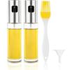 100 ML Glass Oil Mister Oil Sprayer for Cooking with Brush Oil Dispenser Oil Spray Bottle for Kitchen Air Fryer Grilling BBQ
