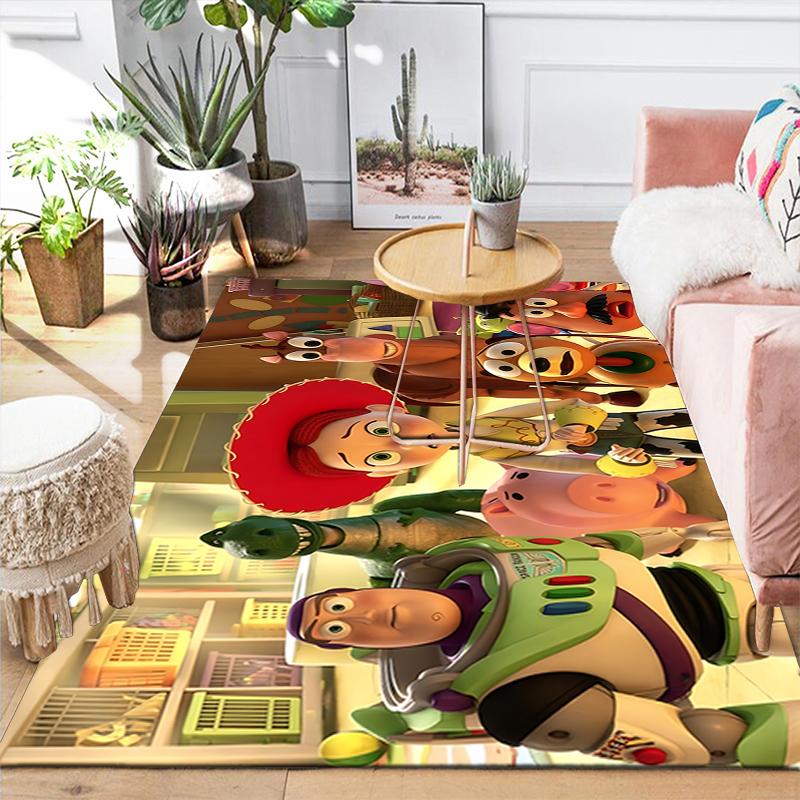 1Pc Toy Story Characters Rug, Office Carpet Indoor Outdoor Doormat, Non-Slip, Comfortable, Living, Christmas Halloween, Xmas Gift Y1953