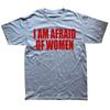 Футболка унисекс «Я боюсь женщин», модная футболка унисекс, футболка с забавными буквами, футболка для женщин, футболка для мальчиков, подарки, летняя футболка